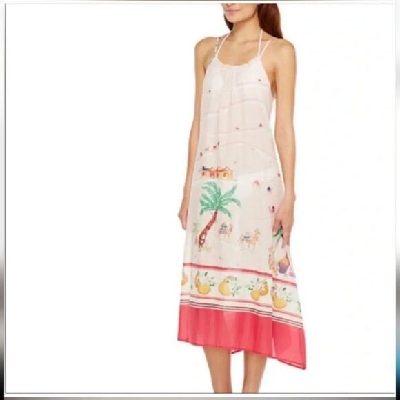 Kate Spade Dive Right In Desert Print Light Weight Beach Cover Up - Picture 1 of 7